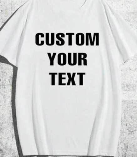 Custom shirt (100% COTTON) (Adult size shirts)